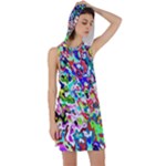 Colorful paint texture                                                     Racer Back Hoodie Dress