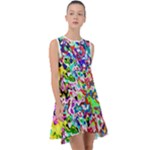 Colorful paint texture                                                       Frill Swing Dress
