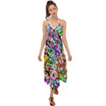 Colorful paint texture                                                     Halter Tie Back Dress