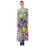 Colorful paint texture                                                       Button Up Maxi Dress