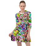 Colorful paint texture                                                      Mini Skater Shirt Dress