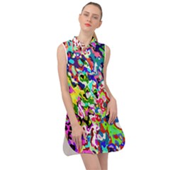Sleeveless Shirt Dress 