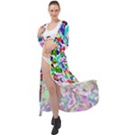 Colorful paint texture                                                       Maxi Chiffon Beach Wrap