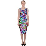 Colorful paint texture                                                      Sleeveless Pencil Dress