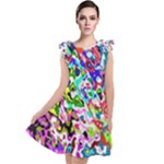 Colorful paint texture                                                      Tie Up Tunic Dress