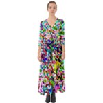 Colorful paint texture                                                       Button Up Boho Maxi Dress