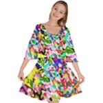 Colorful paint texture                                                 Velvet Kimono Dress