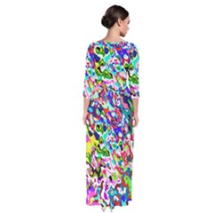 Quarter Sleeve Maxi Dress 