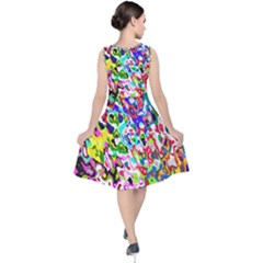 V-Neck Midi Sleeveless Dress  