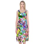 Colorful paint texture                                                   Midi Sleeveless Dress