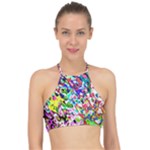 Colorful paint texture                                                   Racer Front Bikini Top