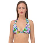 Colorful paint texture                                                 Double Strap Halter Bikini Top