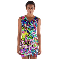 Wrap Front Bodycon Dress 