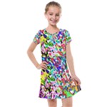 Colorful paint texture                                                  Kids  Cross Web Dress