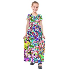 Kids  Short Sleeve Maxi Dress 