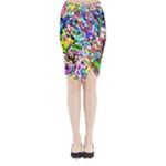 Colorful paint texture                                                   Midi Wrap Pencil Skirt