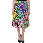 Colorful paint texture                                                   Folding Skater Skirt