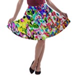 Colorful paint texture                                                    A-line Skirt