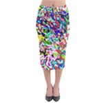 Colorful paint texture                                                      Midi Pencil Skirt