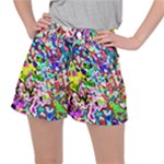 Colorful paint texture                                                   Stretch Ripstop Shorts