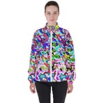 Colorful paint texture                                                    High Neck Windbreaker (Women)