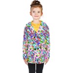 Colorful paint texture                                                    Kids  Double Breasted Button Coat