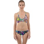 Colorful paint texture                                                      Wrap Around Bikini Set