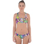 Colorful paint texture                                                   Cross Back Hipster Bikini Set