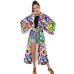 Colorful paint texture                                                 Maxi Kimono