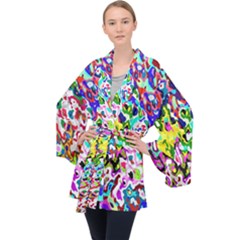 Long Sleeve Velvet Kimono  