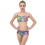 Colorful paint texture                                                  Layered Top Bikini Set
