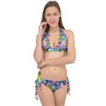 Colorful paint texture                                                    Tie It Up Bikini Set