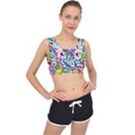 Colorful paint texture                                                   V-Back Sports Bra