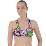 Colorful paint texture                                                   Criss Cross Racerback Sports Bra