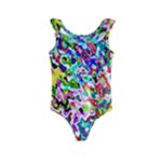 Colorful paint texture                                                   Kids  Frill Swimsuit