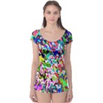 Colorful paint texture                                                    Boyleg Leotard (Ladies)