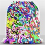 Colorful paint texture                                                    Large Drawstring Bag