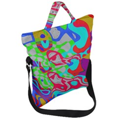 Fold Over Handle Tote Bag 