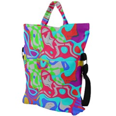Fold Over Handle Tote Bag 
