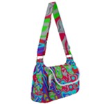 Colorful distorted shapes on a grey background                                                  Post Office Delivery Bag