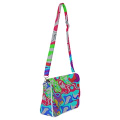 Shoulder Bag with Back Zipper 