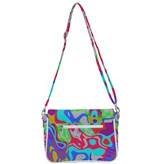 Shoulder Bag with Back Zipper 