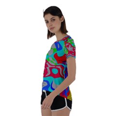 Short Sleeve Open Back T-Shirt 