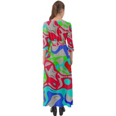 Button Up Boho Maxi Dress 