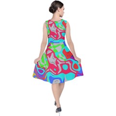 V-Neck Midi Sleeveless Dress  