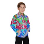 Colorful distorted shapes on a grey background                                                     Wind Breaker (Kids)