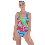Colorful distorted shapes on a grey background                                                     Bring Sexy Back Swimsuit