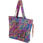 Colorful shapes texture                                                 Drawstring Tote Bag
