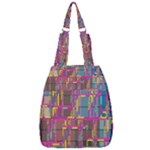 Colorful shapes texture                                                   Center Zip Backpack