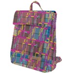 Colorful shapes texture                                                Flap Top Backpack